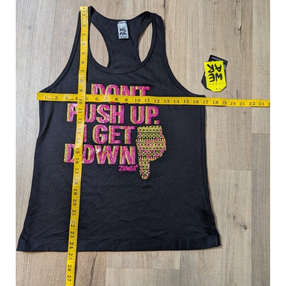 NWT Zumba Instructor Size M Dance Get Down Racerback Tank Dance Gym - Picture 9 of 9